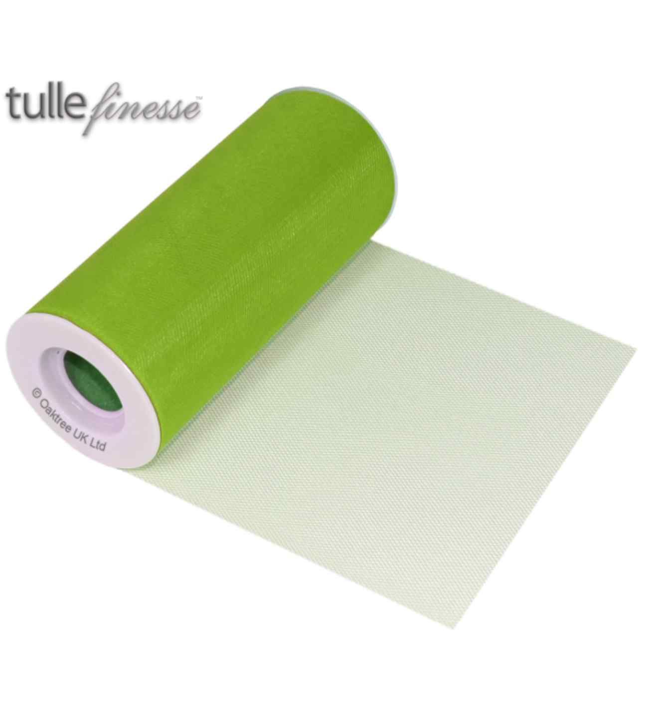 Tulle Finesse Lime Green 6" x 25yds