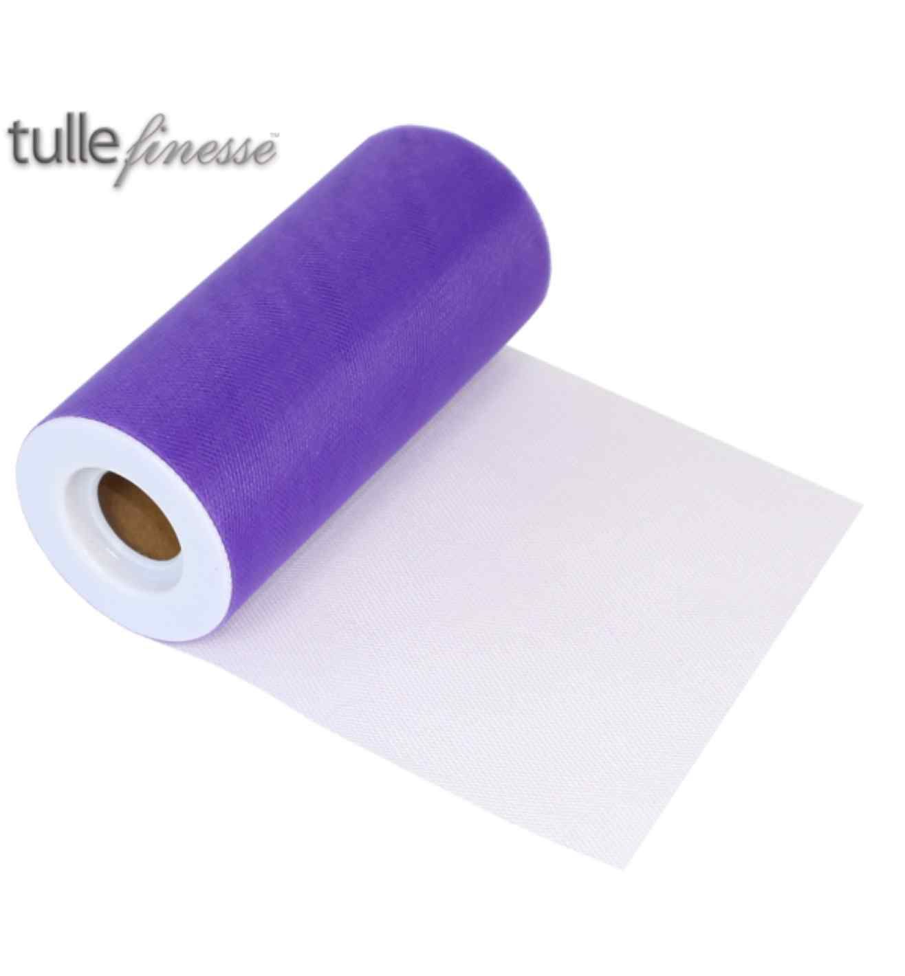 Tulle Finesse Purple 6" x 25yds
