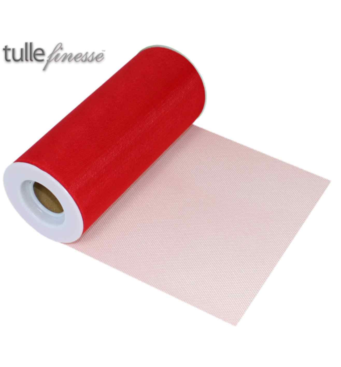 Tulle Finesse Red 6" x 25yds