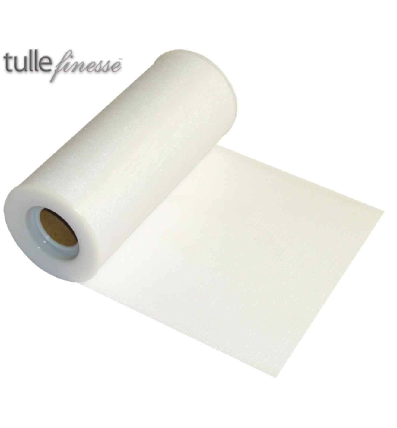 Tulle Finesse White 6" x 25yds