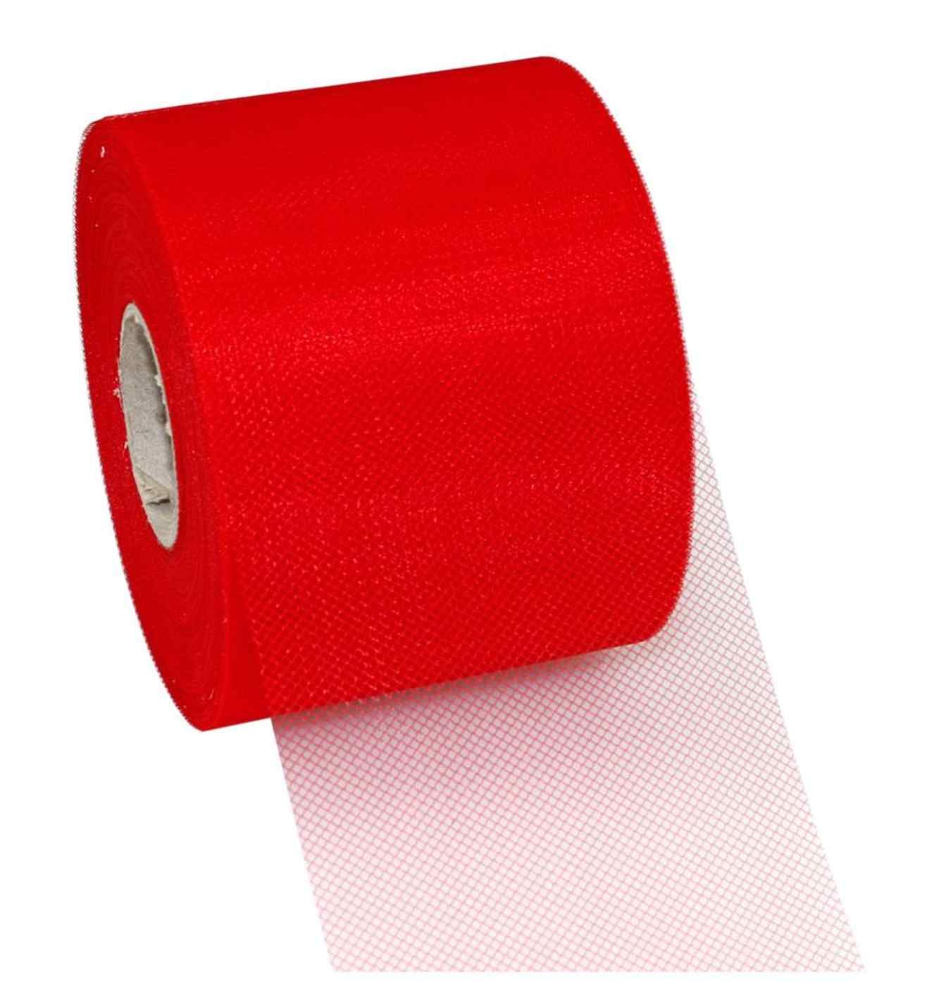 Verona Red Tulle 72mm x 50m