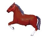 34"  Flexmetal Baby Horse Brown Foil Balloon