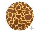 18" Animalz Giraffe Print Foil Balloon