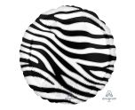 18" Animalz Zebra Print Foil Balloon