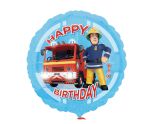 18" Fireman Sam Happy Birthday Foil Balloon