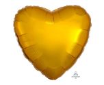 17" Metallic Gold Heart Foil Balloon Anagram - Unpackaged