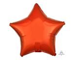 17" Metallic Orange Star Foil Balloon Anagram - Unpackaged