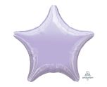 17" Metallic Pastel Lilac Star Foil Balloon Anagram - Unpackaged