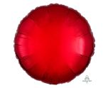 17" Metallic Red Round Foil Balloon Anagram - Unpackaged