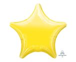 17" Metallic Yellow Star Foil Balloon Anagram - Unpackaged