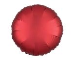 18" Satin Luxe Sangria Round Foil Balloon Anagram - Unpackaged