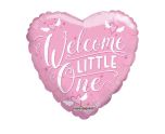 18" Welcome little one pink