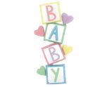 Betallic Special Delivery Baby Blocks Foil