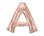 34" Anagram Rose Gold Letter A