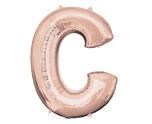 34" Anagram Rose Gold Letter C