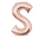 34" Anagram Rose Gold Letter S