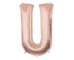 34" Anagram Rose Gold Letter U
