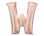 34" Anagram Rose Gold Letter W