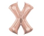 34" Anagram Rose Gold Letter X