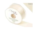Eleganza Double Faced Satin 38mm x 20m Cream