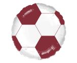 17" Maroon Football Foil Balloon