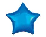17" Amscan Metallic Blue Star Foil Balloon