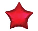 17" Amscan Metallic Red Star Foil Balloon