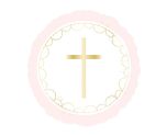 18" Pink Botanical Celebration Communion Foil