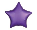 17" Amscan Silk Lustre Purple Star Foil Balloon