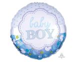 17" Anagram Baby Boy Scallop Foil Balloon