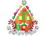 Ginderbread House SuperShape Foil Balloon