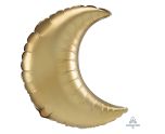 26" Gold Satin Luxe Crescent Foil Balloon