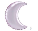 35" Pastel Pink Satin Luxe Crescent Foil Balloon 3ct