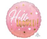 18" Pink Baby Girl Foil Balloon