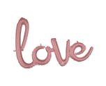 Love Rose Gold Phrase Foil Balloon