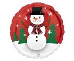 18" Anagram Smiley Snowman Foil Balloon