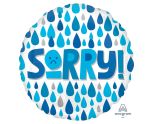 18" Sorry Raindrops Foil Balloon