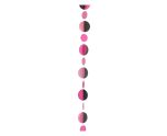 Balloon Tails 1.2m - Pink & Black Circles