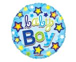 18" Baby Boy Stars Foil Balloon