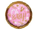 18" Oh Baby Girl Leaves Foil