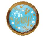 18" Oh Baby Boy Leaves Foil