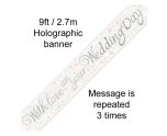 9ft Oaktree 'With Love On Your Wedding Day' Holo Banner