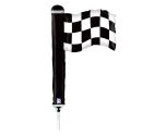 Mini  Checkered Flag Betallic Foil Balloon