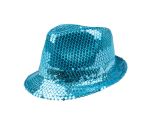 Blue Popstar Sequin Hat