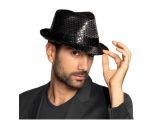 Black Popstar Sequin Hat
