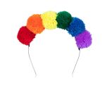 Tiara Pompom Rainbow