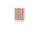 Neutral Metalic Candle's With Holder