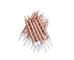 Metallic Candles Rose Gold with Holders