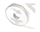Eleganza Satin Double Faced Ivory - 10mm x 20m