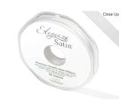 Eleganza Satin Double Faced White - 10mm x 20m